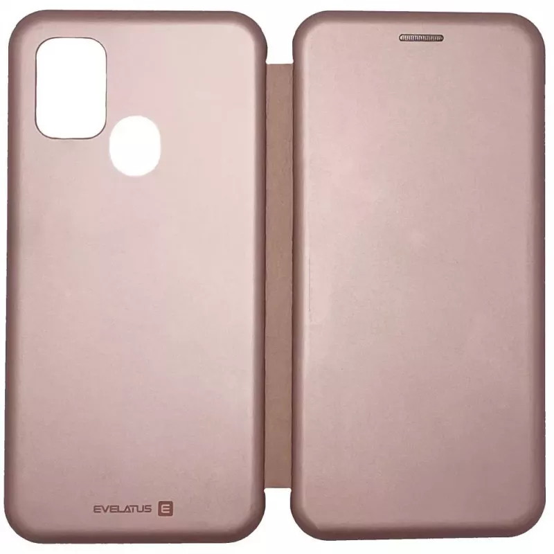 Evelatus Samsung Galaxy A21s Custodia a libro oro rosa
