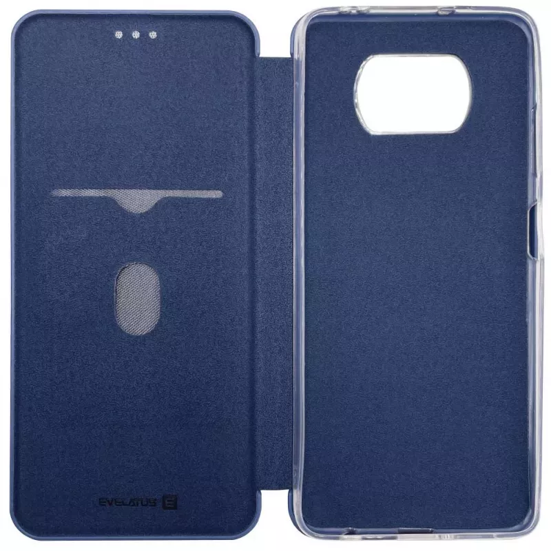 Evelatus Xiaomi Poco X3/X3 NFC/X3 Pro Custodia a libro blu scuro