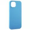 Evelatus Apple iPhone 14 6.1 Custodia in silicone Premium Soft Touch azzurro