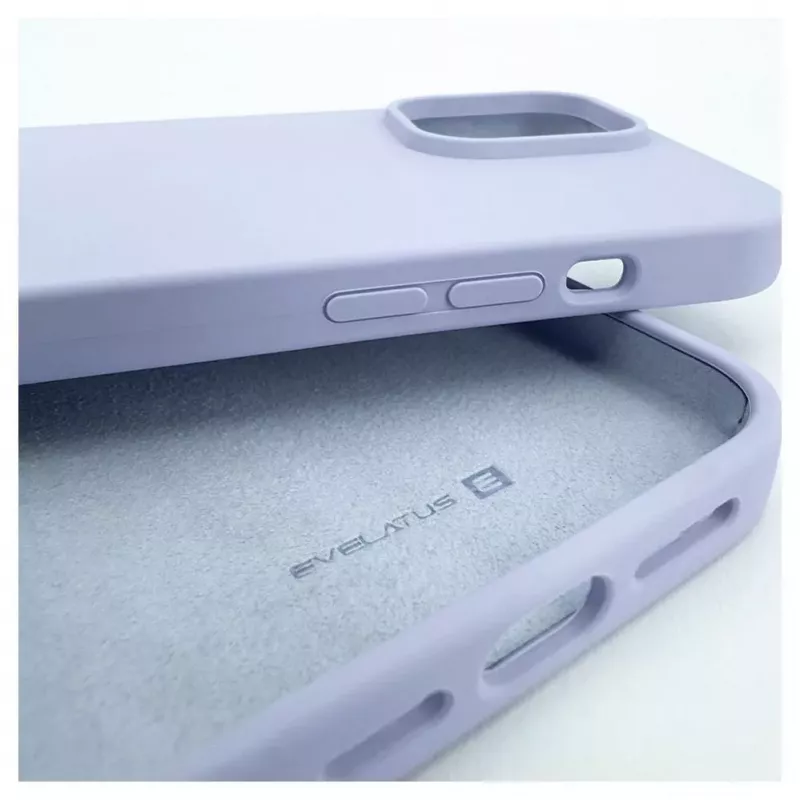 Evelatus Apple iPhone 14 Pro Max 6.7 Custodia in silicone Premium Soft Touch lilla