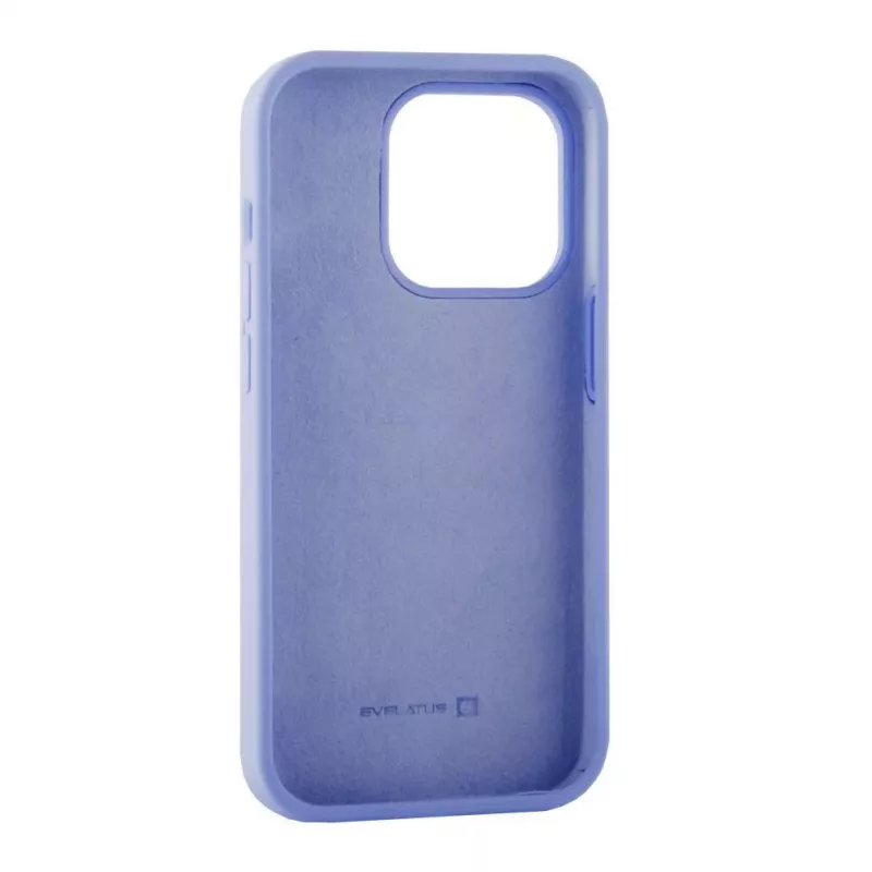 EVELATUS Apple iPhone 14 Pro Max 6.7 Custodia in silicone Premium Soft Touch viola chiaro