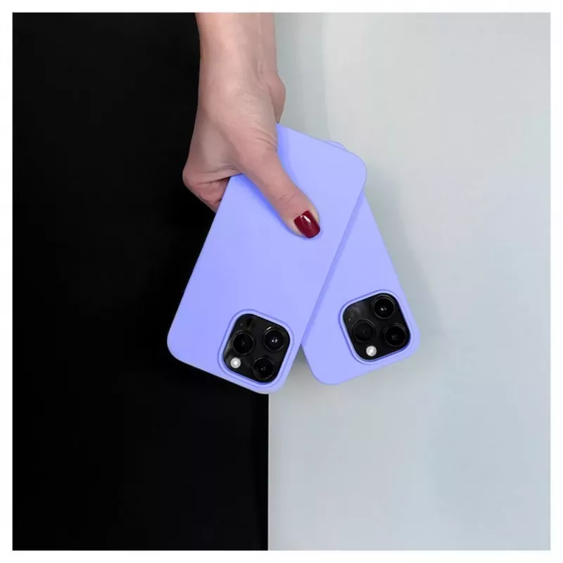 EVELATUS Apple iPhone 14 Pro Max 6.7 Custodia in silicone Premium Soft Touch viola chiaro