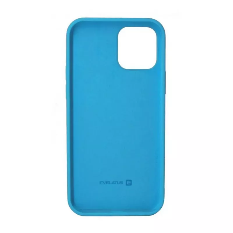 Evelatus Apple iPhone 14 Pro Max 6.7 Custodia in silicone Premium Soft Touch azzurro