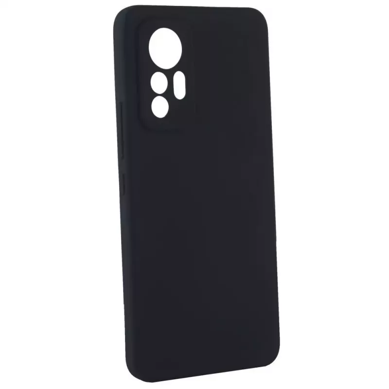 Evelatus Xiaomi 12 Lite Custodia in silicone Premium Soft Touch nero