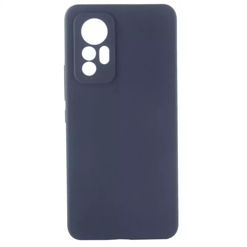 Evelatus Xiaomi 12 Lite Custodia in silicone Premium Soft Touch blu mezzanotte