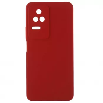 Evelatus Xiaomi POCO F4 Custodia in silicone Premium Soft Touch rosso