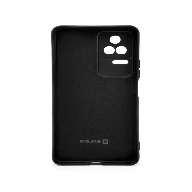 Evelatus Xiaomi POCO F4 Custodia in nano silicone Soft Touch TPU nera