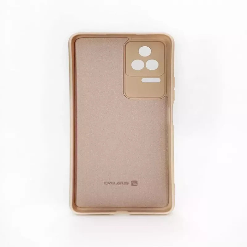 Evelatus Xiaomi POCO F4 Custodia in nano silicone Soft Touch TPU beige
