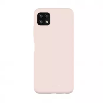 Evelatus Samsung Galaxy A22 5G Cover in Silicone Premium Soft Touch Rosa Sabbia
