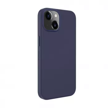 Evelatus Apple iPhone 14 Custodia in Pelle Genuine con MagSafe Blu
