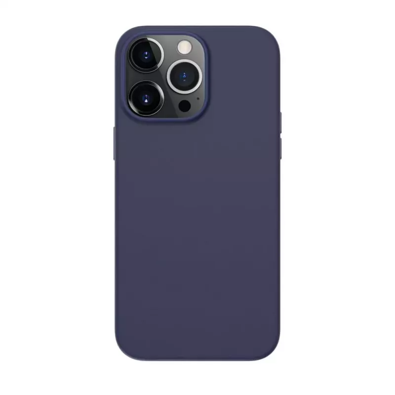 Evelatus Apple iPhone 14 Pro Max Cover in Pelle Genuina compatibile MagSafe Blu
