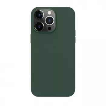 Evelatus Apple iPhone 14 Pro Max Cover in Pelle Genuina compatibile MagSafe Verde Scuro