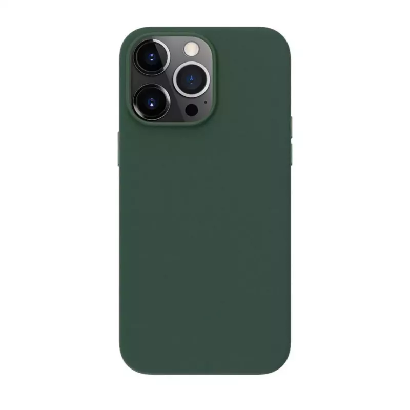 Evelatus Apple iPhone 14 Pro Max Cover in Pelle Genuina compatibile MagSafe Verde Scuro