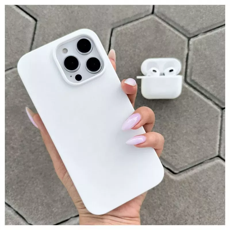 Evelatus Apple iPhone 14 Pro Max custodia in silicone Premium Soft Touch bianco