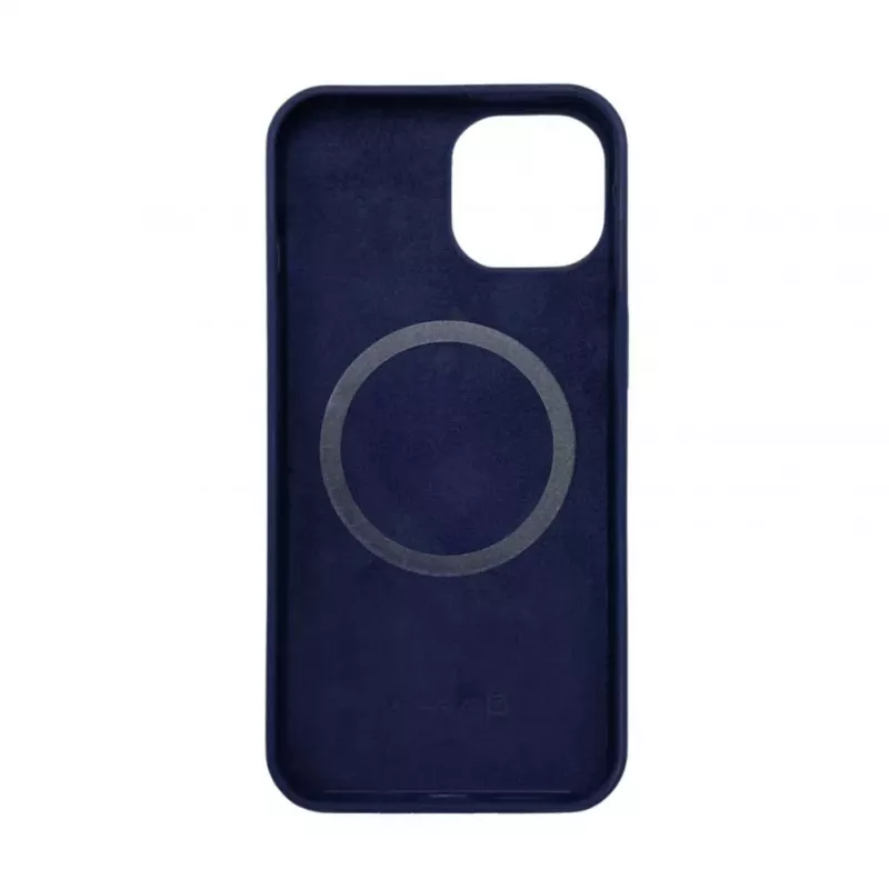 Evelatus Apple iPhone 14 Cover in silicone Premium MagSafe Soft Touch blu mezzanotte