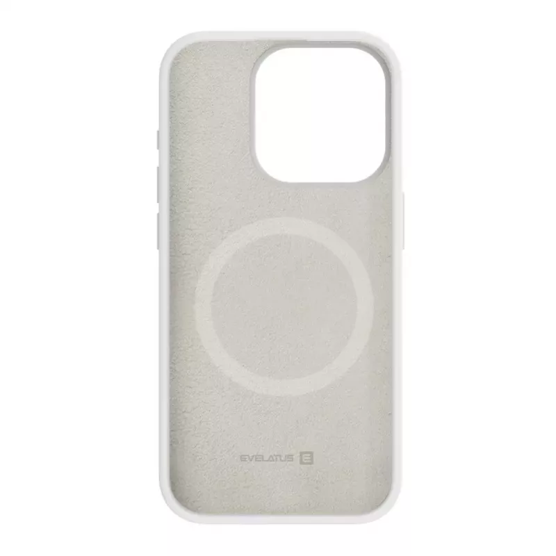 Evelatus Apple iPhone 14 Pro Max Custodia in silicone Soft Touch Premium MagSafe bianca