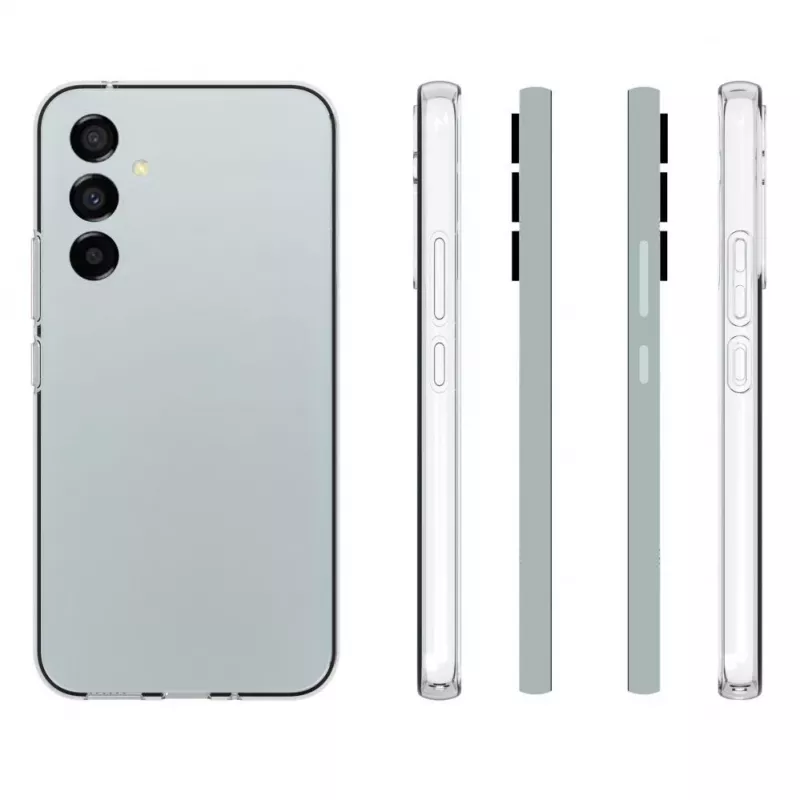 Evelatus Samsung Galaxy S23 Plus Custodia in silicone trasparente 1,5mm TPU trasparente