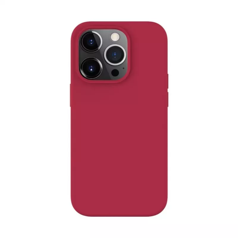 Evelatus Apple iPhone 14 Pro 6.1 Custodia in silicone Premium Soft Touch rosso
