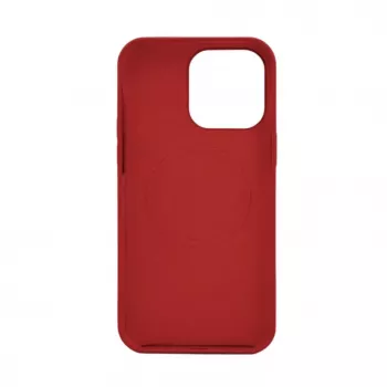 Evelatus Apple iPhone 14 Plus Custodia in silicone Premium MagSafe Soft Touch rosso scuro