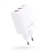 Evelatus ETC06 Caricabatterie da viaggio EU a parete 3 porte 32W USB-C / USB-A2 bianco