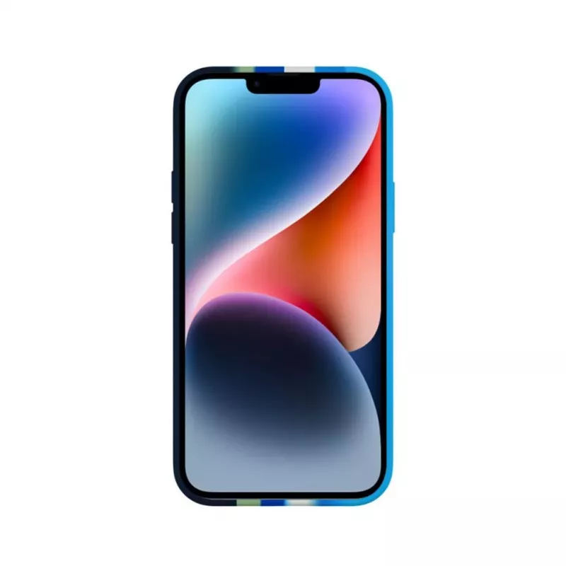Evelatus Apple iPhone 14 Cover in silicone multicolore blu