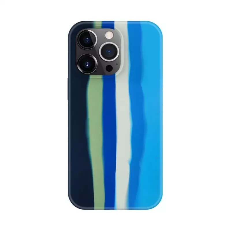Evelatus Apple iPhone 14 Pro Cover in silicone multicolore blu