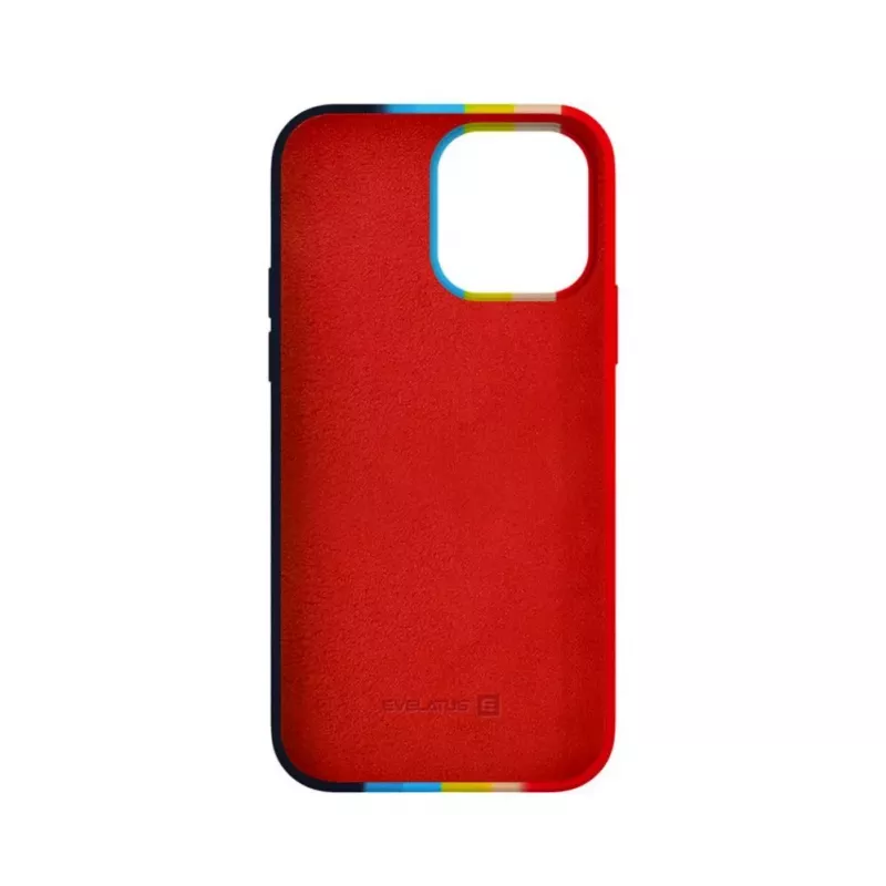Evelatus Apple iPhone 14 Pro Cover in silicone multicolore arcobaleno