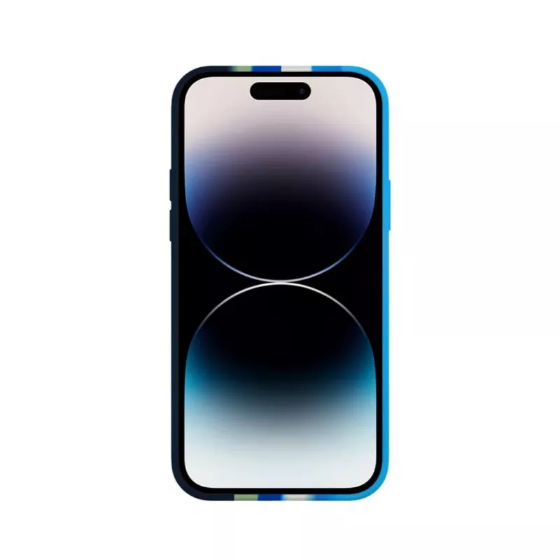 Evelatus Apple iPhone 14 Pro Max Cover in silicone multicolore blu