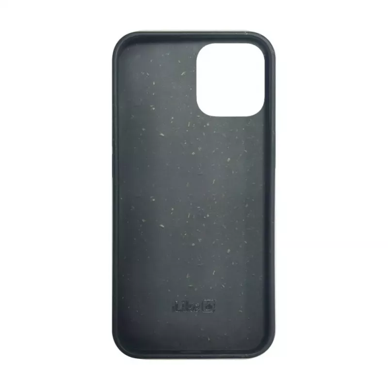 iLike Apple iPhone 12 / 12 Pro Cover in silicone e plastica Eco Print Design nera