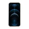 iLike Apple iPhone 12 Pro Max Cover in silicone Eco Print Design bianca