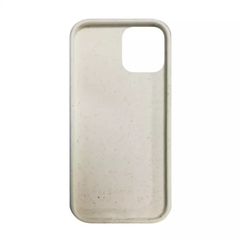 iLike Apple iPhone 12 Pro Max Cover in silicone Eco Print Design bianca