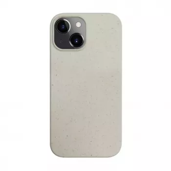 iLike Apple iPhone 13 Cover in silicone e plastica Eco Print Design bianca