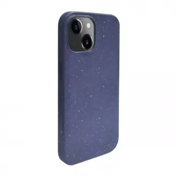 iLike Apple iPhone 13 Cover in silicone e plastica Eco Print Design blu