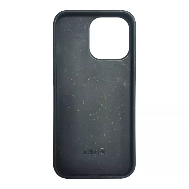 iLike Apple iPhone 13 Pro Cover in silicone e plastica Eco Print Design nera