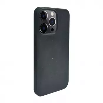 iLike Apple iPhone 13 Pro Cover in silicone e plastica Eco Print Design nera