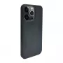 iLike Apple iPhone 13 Pro Cover in silicone e plastica Eco Print Design nera