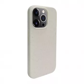 iLike Apple iPhone 13 Pro Cover in silicone e plastica Eco Print Design bianca