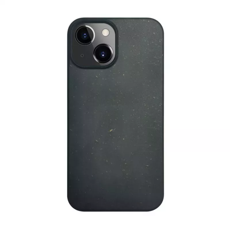 iLike Apple iPhone 14 Custodia in silicone e plastica Eco Print Design nera