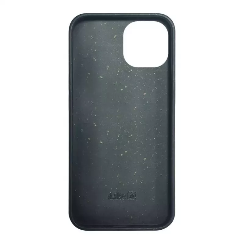 iLike Apple iPhone 14 Custodia in silicone e plastica Eco Print Design nera