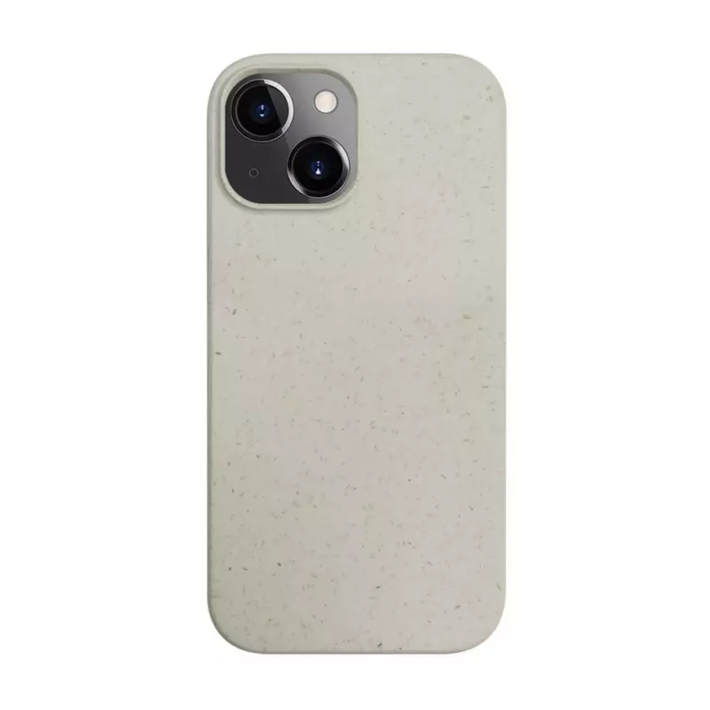 iLike Apple iPhone 14 Custodia in silicone e plastica Eco Print Design bianca