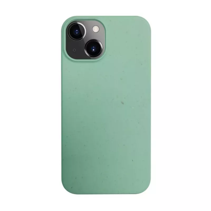 iLike Apple iPhone 14 Cover in silicone e plastica Eco Print Design fiore verde