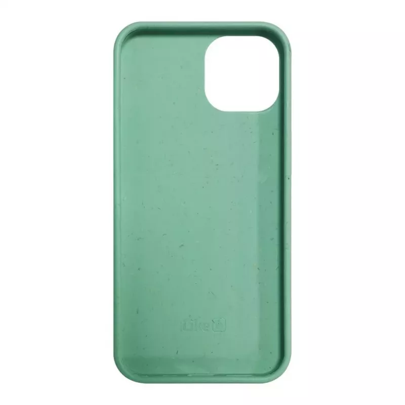 iLike Apple iPhone 14 Cover in silicone e plastica Eco Print Design fiore verde
