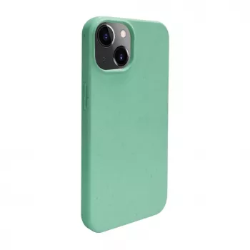 iLike Apple iPhone 14 Cover in silicone e plastica Eco Print Design fiore verde