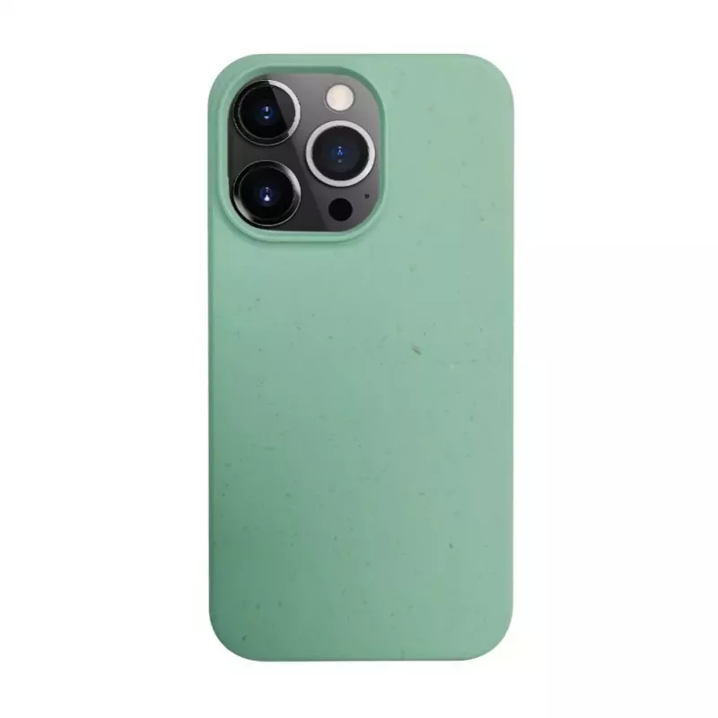 iLike Apple iPhone 14 Pro Max Cover in silicone e plastica Eco Print Design fiore verde