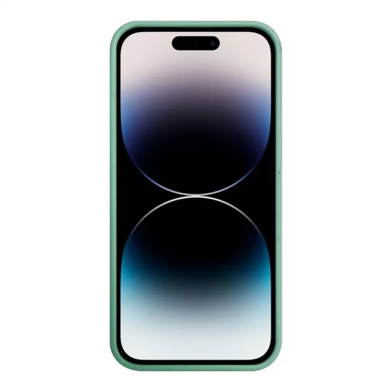 iLike Apple iPhone 14 Pro Max Cover in silicone e plastica Eco Print Design fiore verde