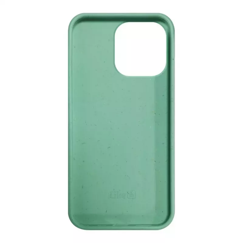 iLike Apple iPhone 14 Pro Cover in silicone e plastica Eco Print Design fiore verde