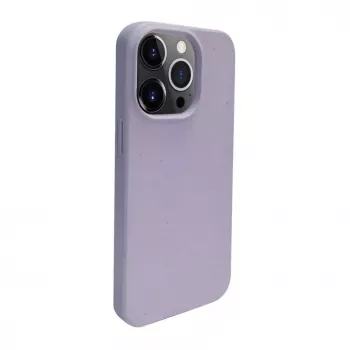 iLike Apple iPhone 14 Pro Cover in silicone e plastica Eco Print Design fiore lilla