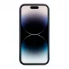 iLike Apple iPhone 14 Pro Cover in silicone e plastica Eco Print Design blu