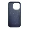 iLike Apple iPhone 14 Pro Cover in silicone e plastica Eco Print Design blu