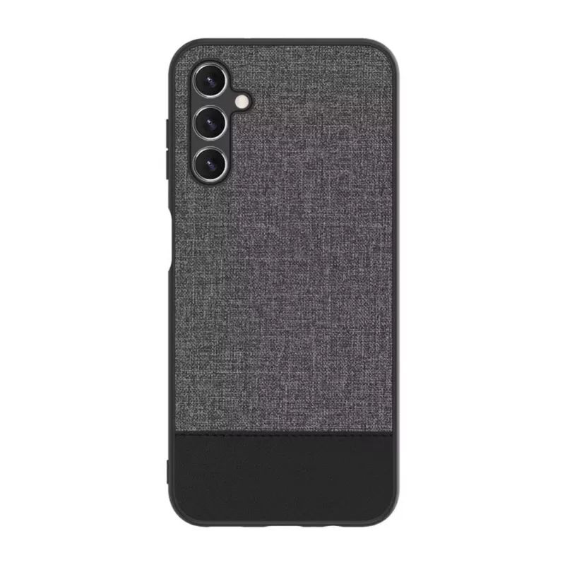 iLike Samsung Galaxy A14 5G Cover posteriore in pelle sintetica grigia